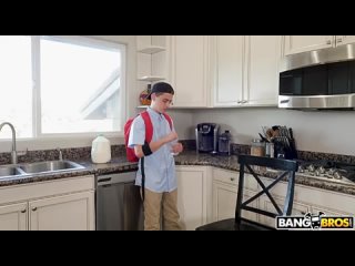/bangbros/schoolboy fucked a neighbor who came for milk (blowjob, blowjob, cowgirl, doggy, pussy licking, hard)